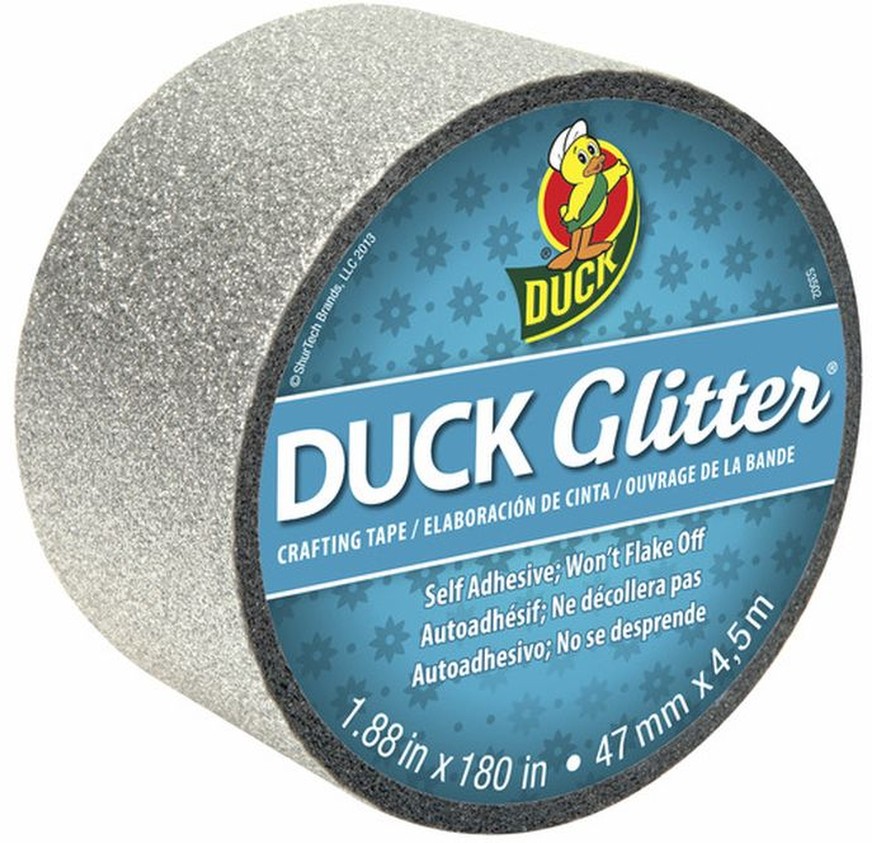 Metallic Silver - Duck Washi Crafting Tape 0.75 In. X 15 Yd